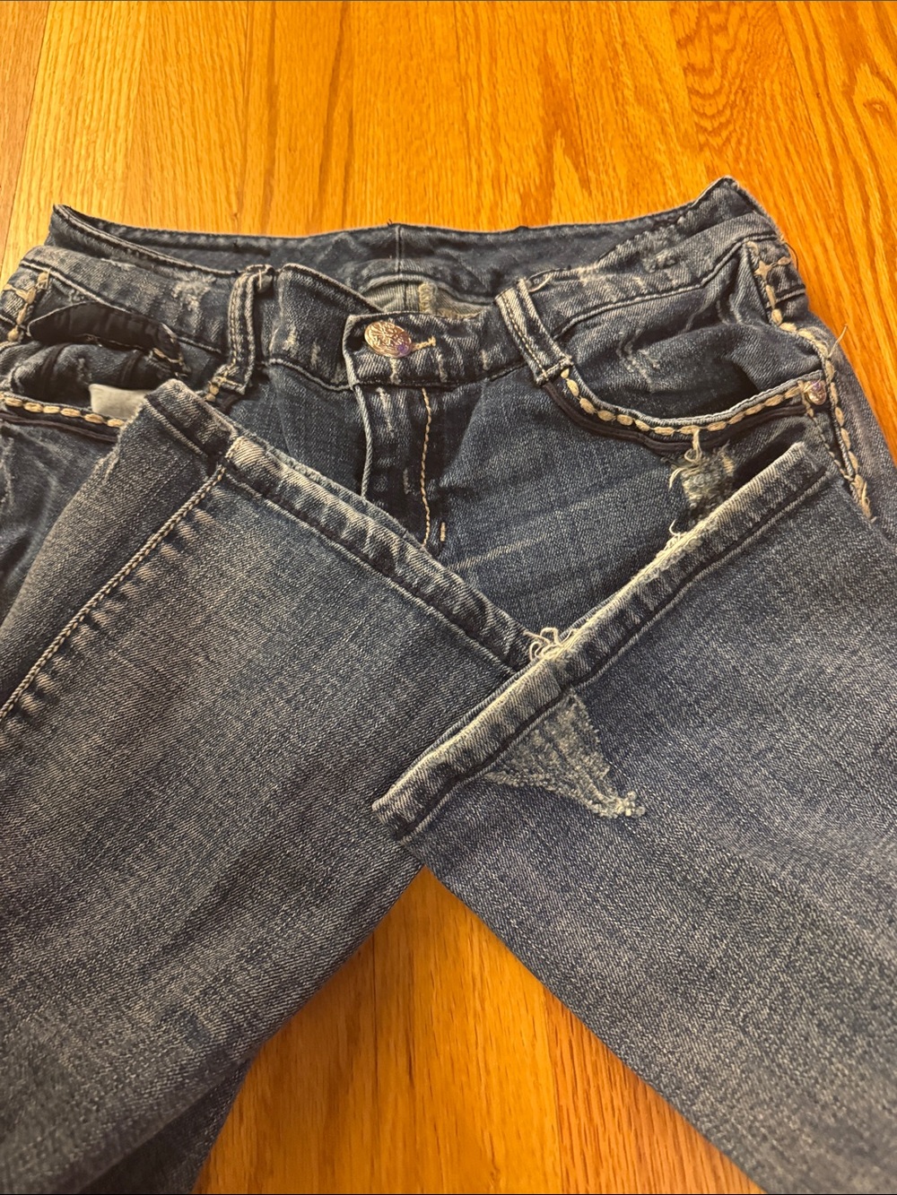 Seven7 Women's Dark Blue Bootcut Jeans - Picture 7 of 7